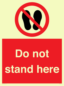 Do not stand here